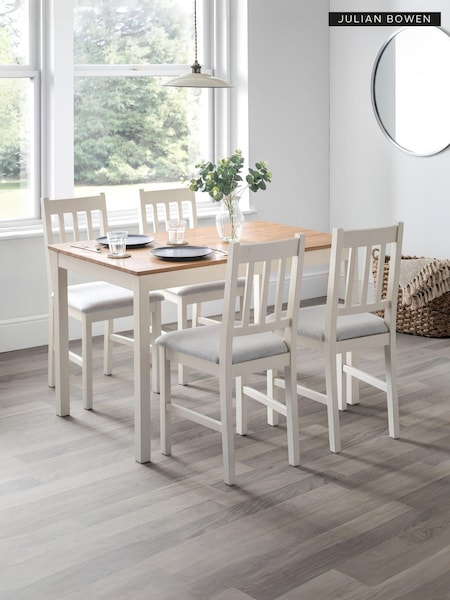 Julian Bowen Coxmoor Rectangular Dining Set With 4 Chairs