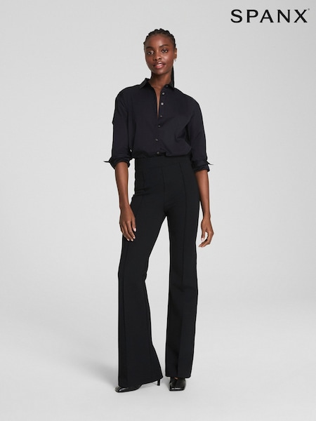Black - Spanx Light Control Ponte Flare Trousers