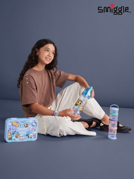 Blue - Smiggle Minecraft Medium Bento Lunch Box