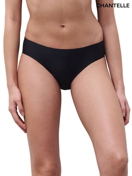 Black - Chantelle Soft Stretch Seamless One Size Brazilian Briefs