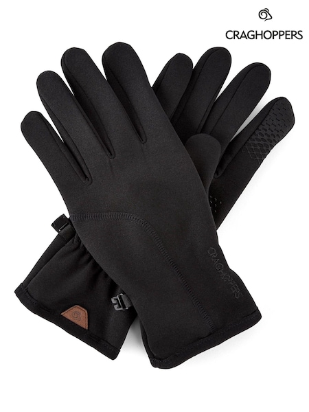 Craghoppers Black Winter Prostretch Gloves (M63742) | £30