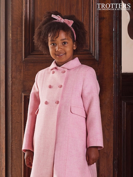 Trotters London Pink Classic Coat (M65179) | £165 - £170