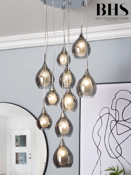 BHS Grey Carmella Pendant Cluster Light Ceiling Light (M67467) | £114