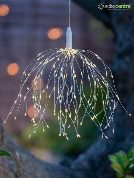 SolarCentre Silver Chloe Solar USB Firework Outdoor Light (M67504) | £20
