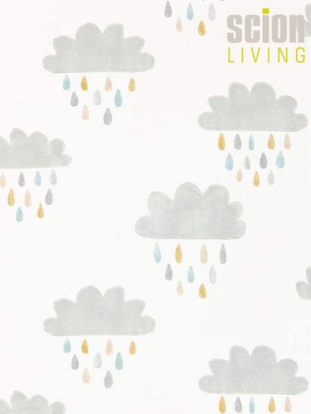 Scion Grey April Showers Wallpaper (M67926) | £1