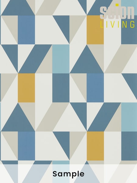 Scion Blue Nuevo Wallpaper (M67931) | £1
