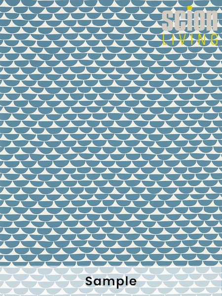 Scion Blue Kielo Wallpaper (M67934) | £1
