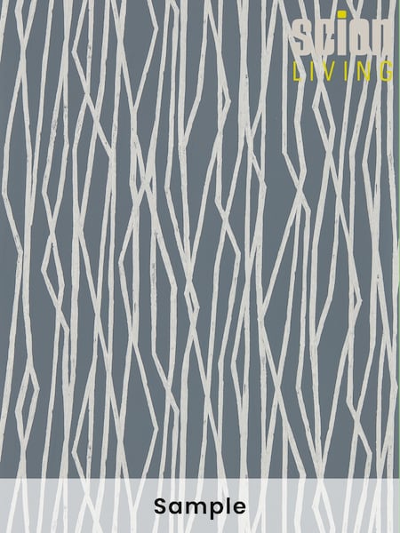 Scion Graphite Grey Genki Wallpaper (M67956) | £1