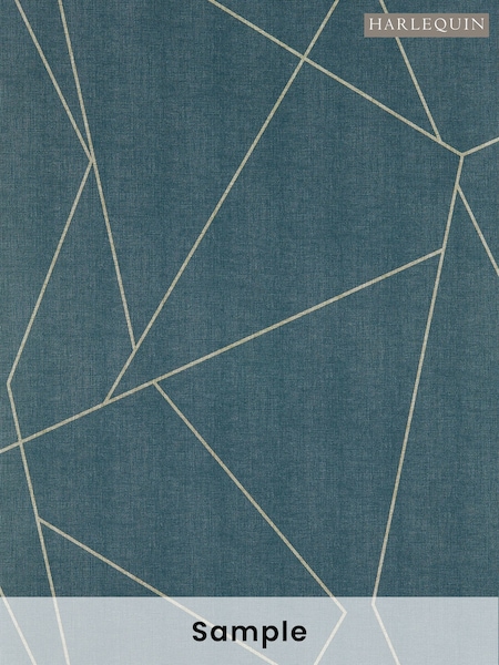 Harlequin Blue Parapet Wallpaper Sample Wallpaper (M68007) | £1
