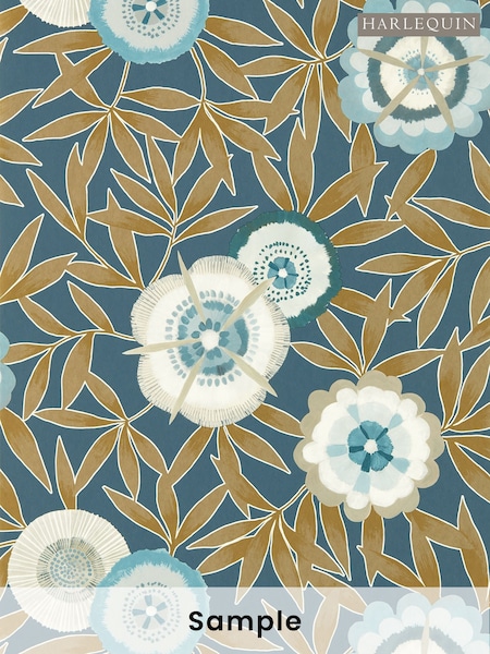 Harlequin Blue Komovi Wallpaper (M68015) | £1