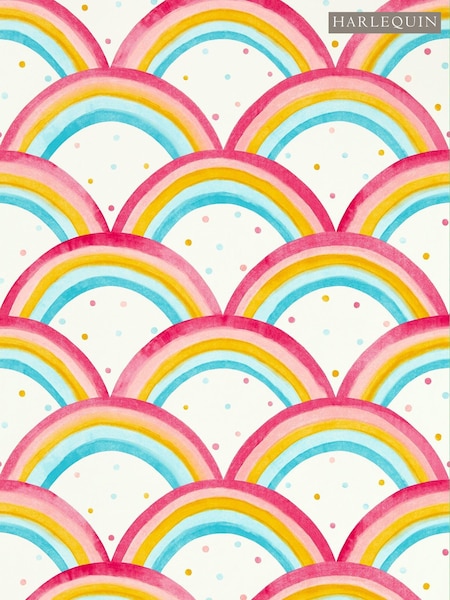 Harlequin Red Rainbow Brights Children's Wallpaper (M68095) | £1
