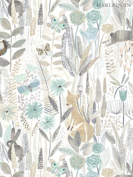 Harlequin Green Hide & Seek Children's Wallpaper (M68102) | £1