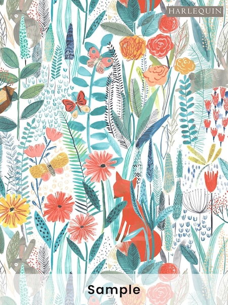 Harlequin Blue Hide & Seek Wallpaper Sample (M68103) | £1