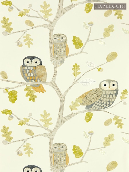 Harlequin Natural Little Owls Children's Wallpaper (M68108) | £1