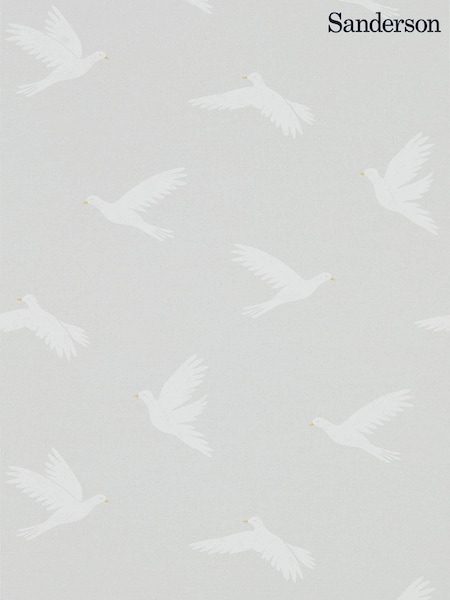 Sanderson Home Grey Paper Doves Wallpaper Sample Wallpaper (M68132) | £1