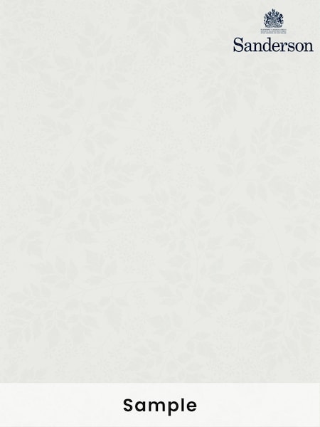 Sanderson Home Grey Spring Leaves Wallpaper Sample Wallpaper (M68139) | £1