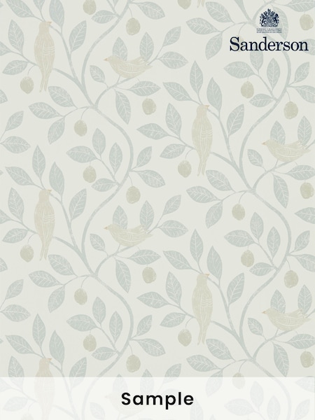 Sanderson Home Grey Damson Tree Wallpaper (M68147) | £1