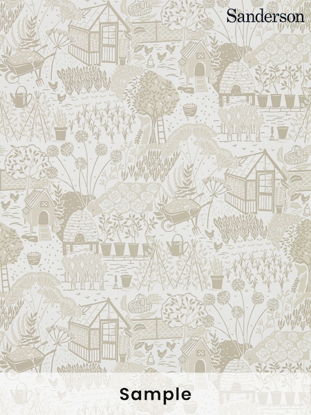 Sanderson Home Natural The Allotment Wallpaper Sample Wallpaper (M68159) | £1