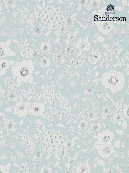Sanderson Home Green Maelee Wallpaper Sample Wallpaper (M68164) | £1