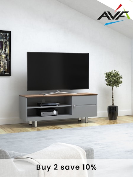 AVF Grey Whitesands 1200 Rustic Wood Effect TV Stand (M70232) | £210