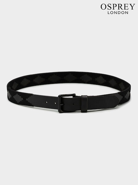 OSPREY LONDON Saddle Leather Mendoza Belt (M71912) | £35