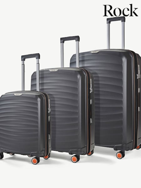 Rock Luggage Sunwave 3pc Suitcases Set (M72487) | £245