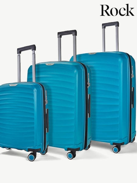Rock Luggage Sunwave 3pc Suitcases Set (M72489) | £245