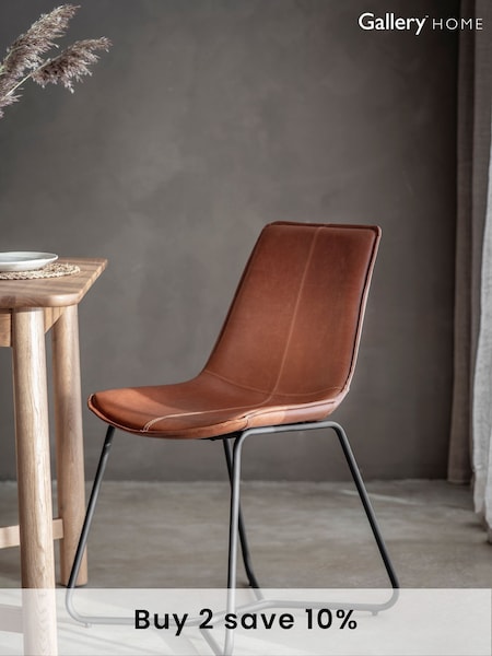 Gallery Home Set of 2 Brown Texas Dining Chairs (M72802) | £230
