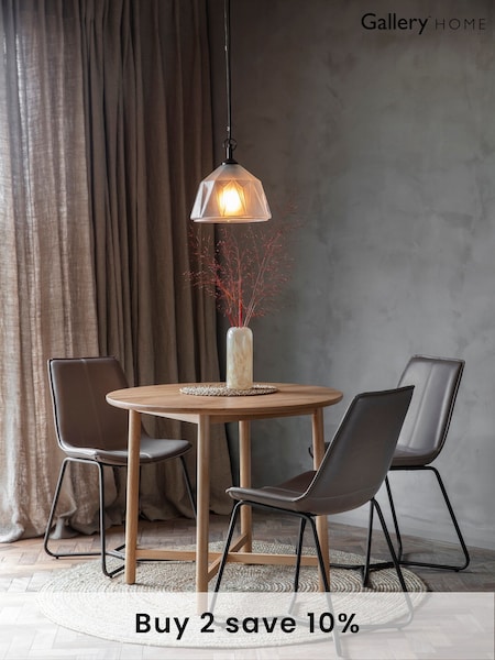 Gallery Home Natural Columbia Round 4 Seater Dining Table (M72818) | £360