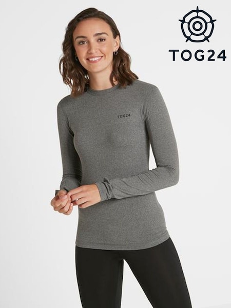 Tog 24 Light Grey Snowdon Thermal Base Layer Crew Neck Top (M73711) | £29