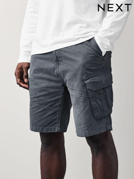 Blue 100% Cotton Cargo Shorts (M74180) | £26