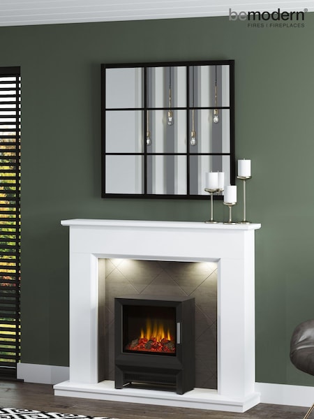 Be Modern White Kingsbridge Inglenook Electric Fireplace (M74250) | £1,025