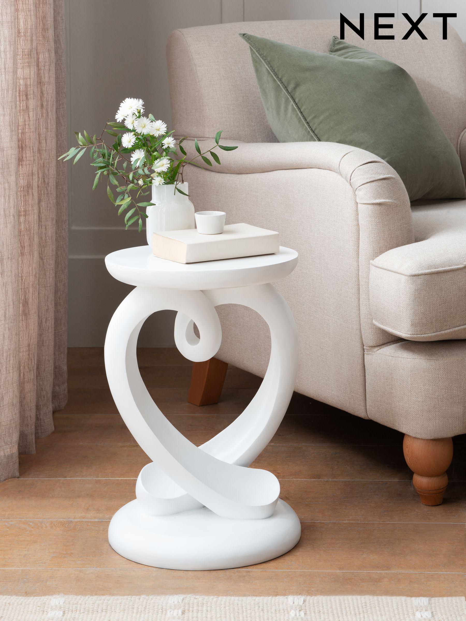 White Side Tables White Wooden Metal Side Tables Next UK