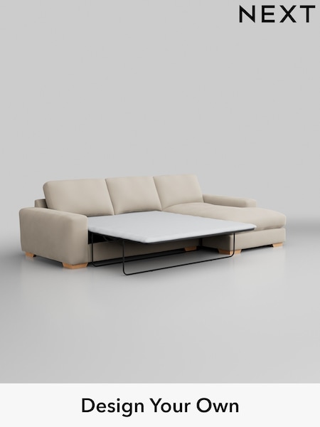 Plush Velvet Easy Clean/Oyster Houghton Deep Relaxed Sit (M75698) | £2,825