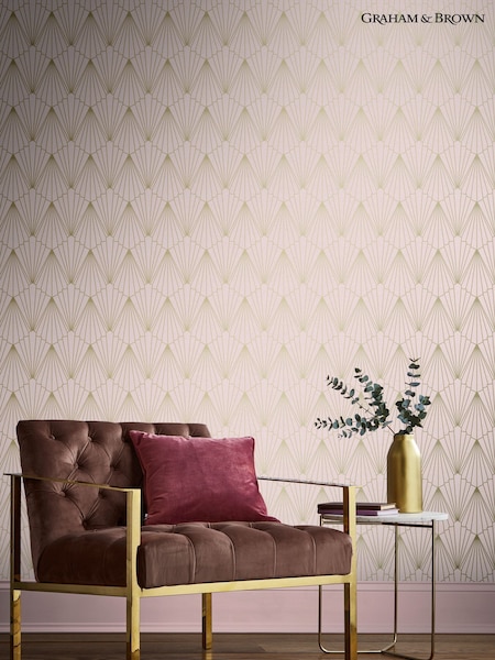 Graham & Brown Pink Rene 10M Wallpaper (M78230) | £80