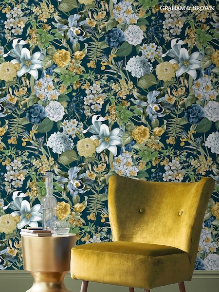 Graham & Brown Green Glasshouse 10M Wallpaper (M78244) | £85