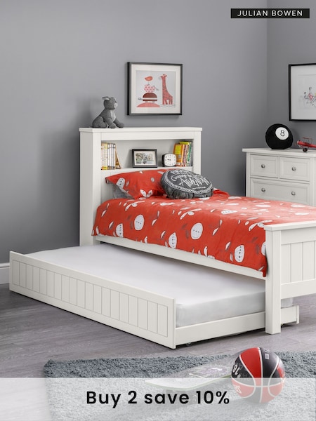 Julian Bowen Surf White Maine Single Underbed Trundle (M78732) | £160