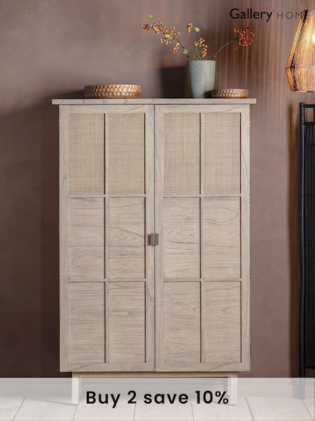 Gallery Home Natural Brogan 2 Door Storage Cabinet (M79083) | £1,520