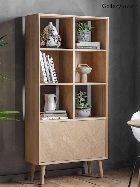 Gallery Home Natural Ramsey 2 Door Open Display Unit (M79094) | £1,000