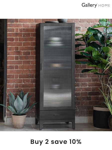Gallery Home Grey Deja 1 Drawer 1 Door Display Unit (M79116) | £750