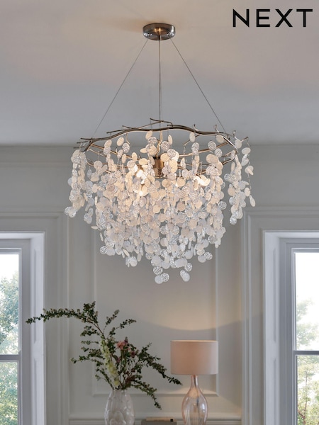 Clear Lunaria 6 Light Chandelier Light (M80522) | £199