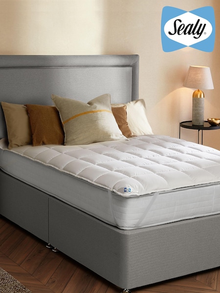 Sealy White Anti Allergy Mattress Topper (M80812) | £28 - £42