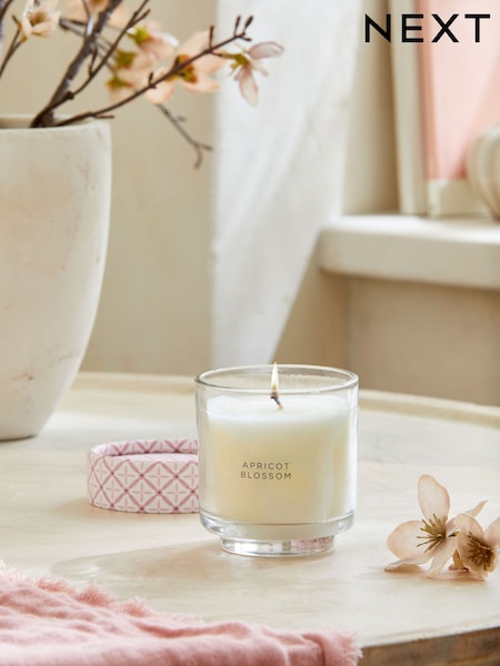 Pink Apricot Blossom Small Candle (M82611) | £4