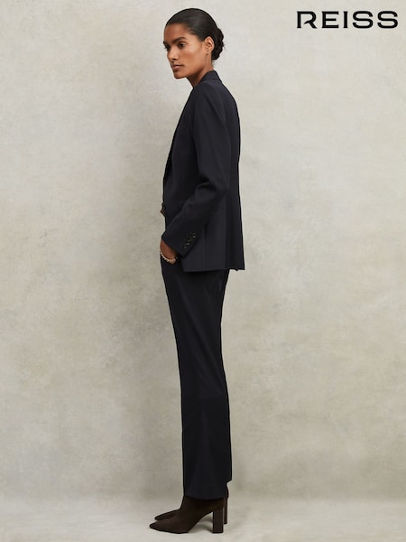 Reiss Navy Haisley Petite Single Breasted Suit Blazer (M84530) | £238