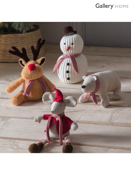 Gallery Home Brown Christmas Ronnie Reindeer Doorstop (M85387) | £18