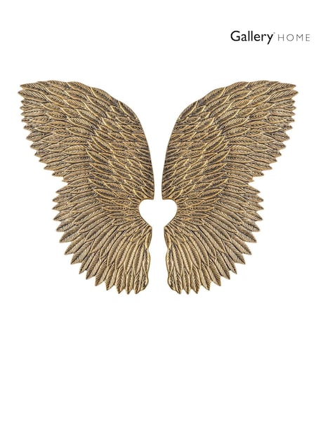 Gallery Home Gold Goodwin Christmas Antique Wings 40cm (M85410) | £98