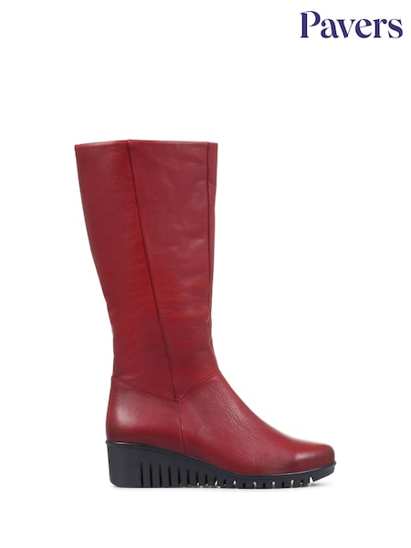 Pavers Ladies Leather Knee High Boots (M85489) | £70