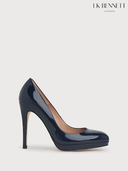 LK Bennett Blue Sledge Patent Courts (M85721) | £199