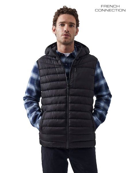 French Connection Black Baffle Gilet (M87660) | £45