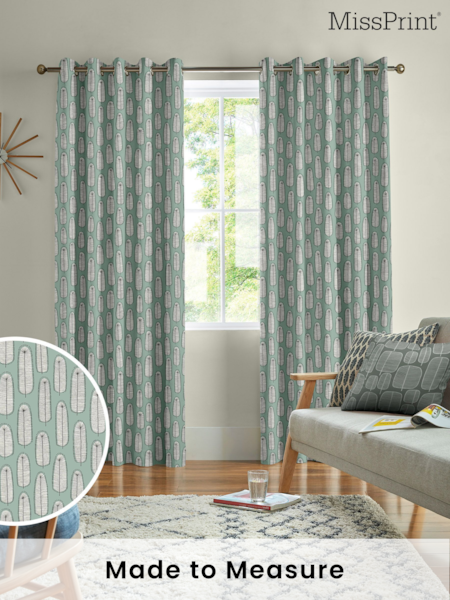 MissPrint Quarry 100% Cotton Bloom Blossom Made to Measure Curtains (M87791) | £91